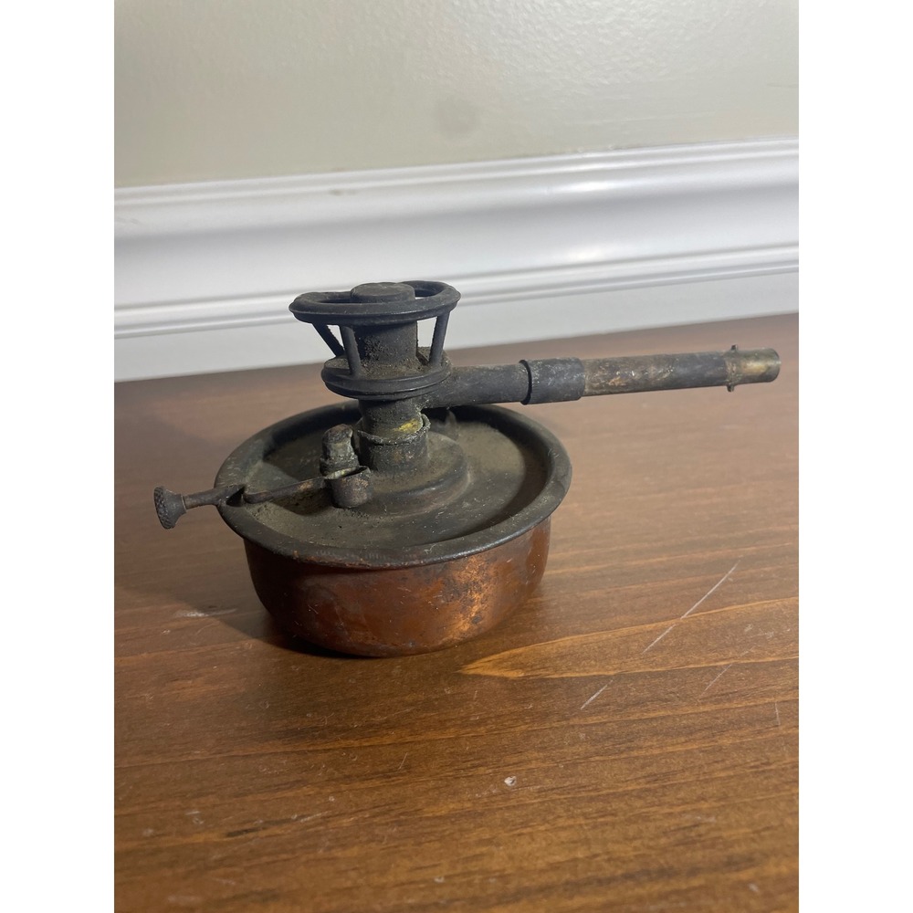 Antique Rochester Copper Oil Lamp Burner Part Vintage Industrial Lighting